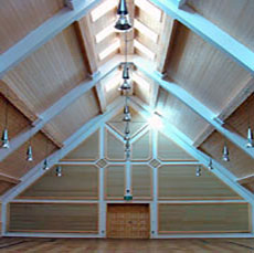 Der große Saal im Obergeschoss 