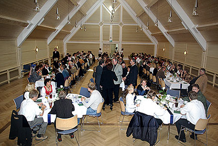 Der große Saal im Obergeschoss